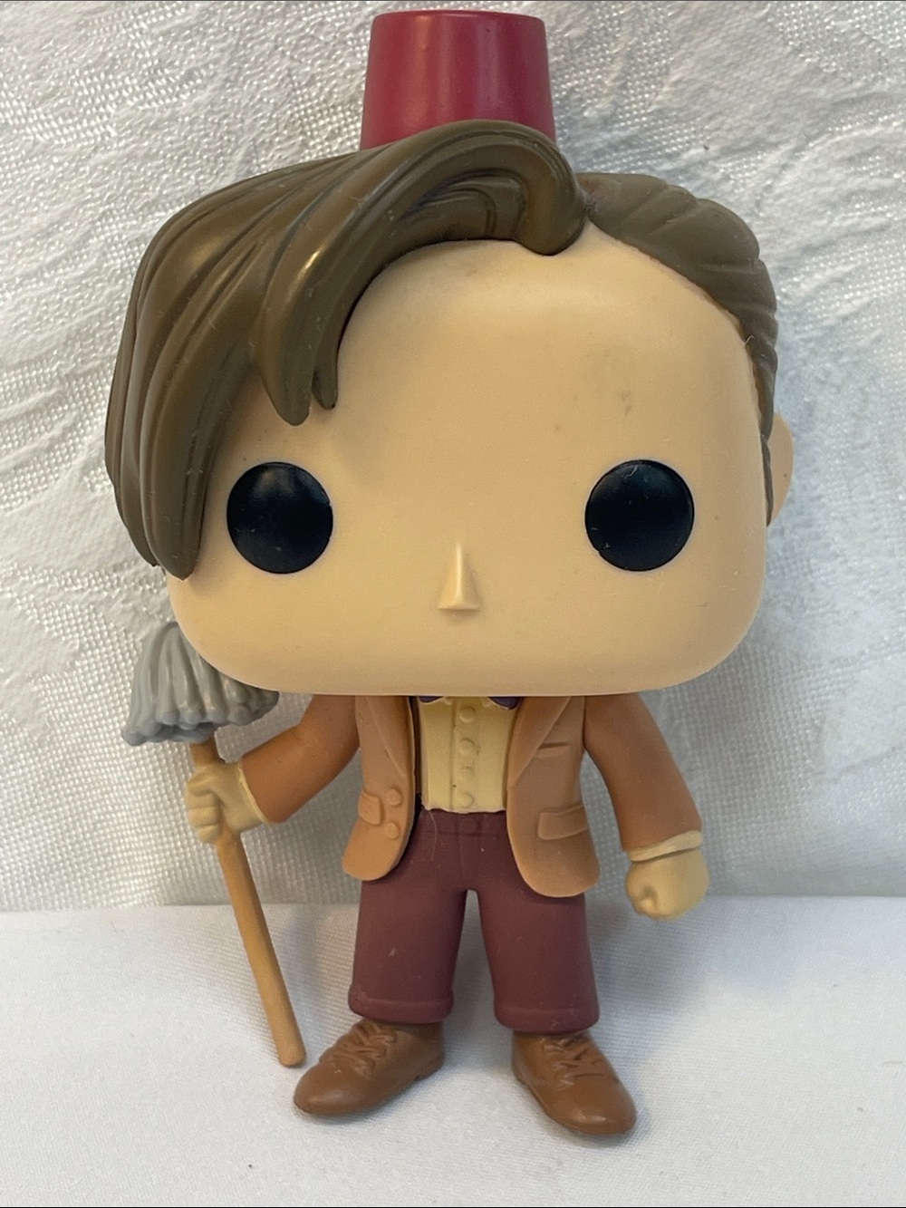 Funko Brown-Jacket Figure with Red Fez and Gray Mop